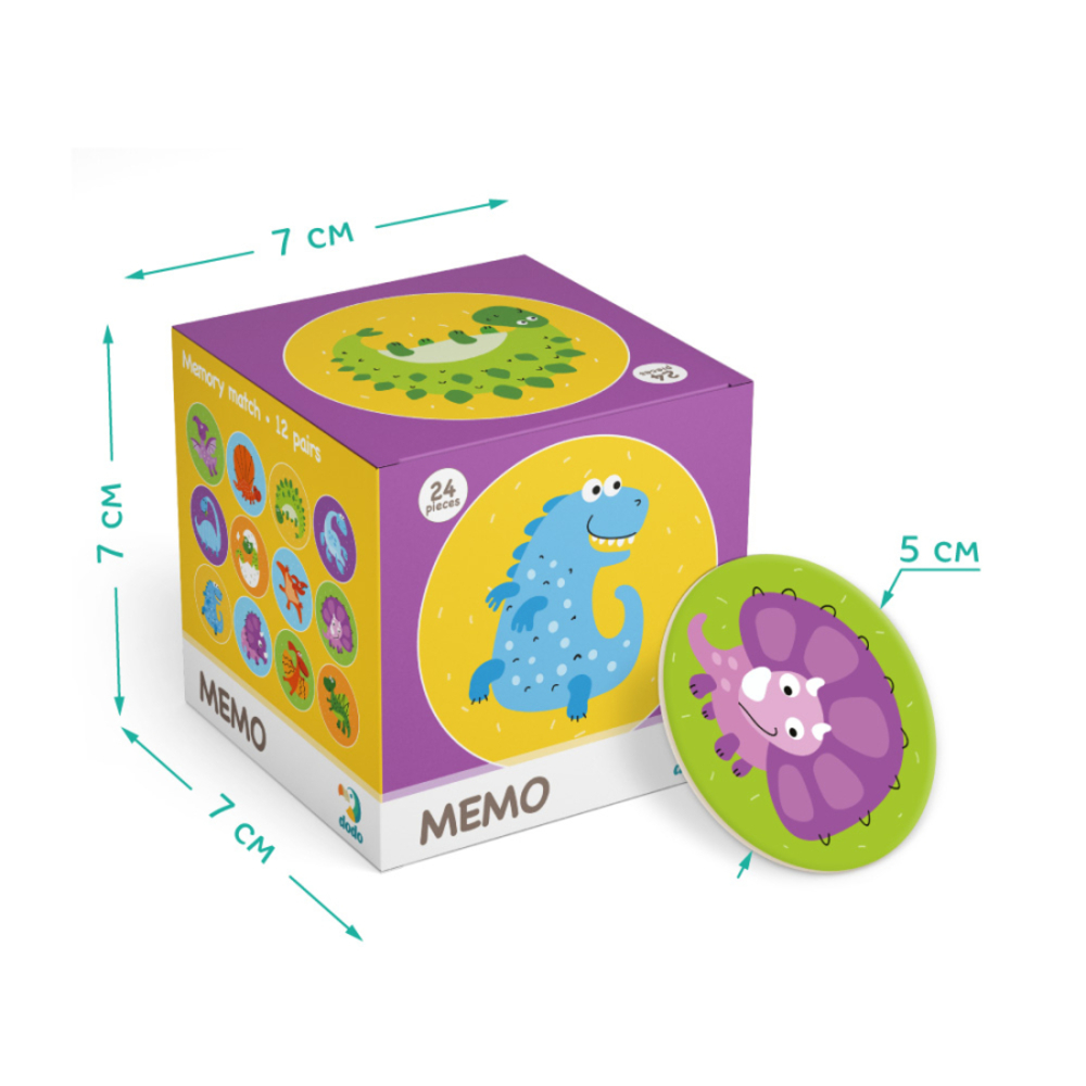 Фото, Відеоогляди настільна гра-мемо dodo динозаври