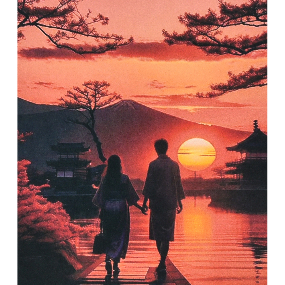 Фото, Видеообзоры алмазна мозаїка strateg преміум мить на заході сонця розміром 40х50 см (sk88257)