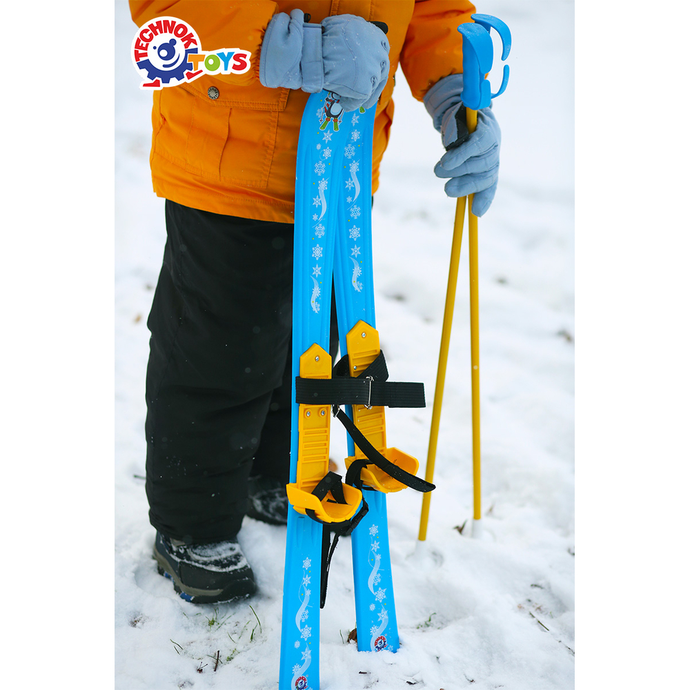 Фото, Відеоогляди лижі з палицями дитячі, арт.3350 