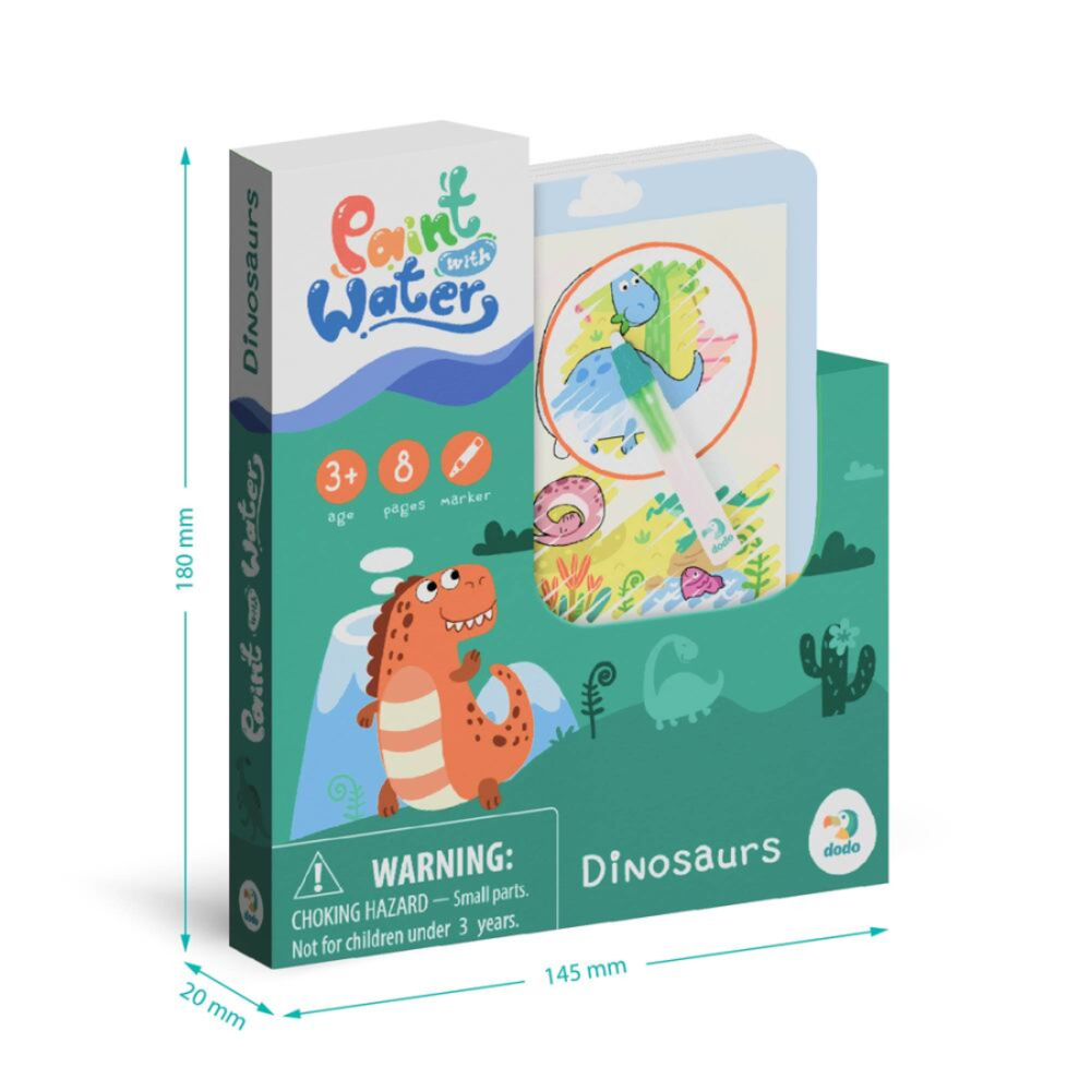 Фото, Відеоогляди набір водних розмальовок dodo динозаври
