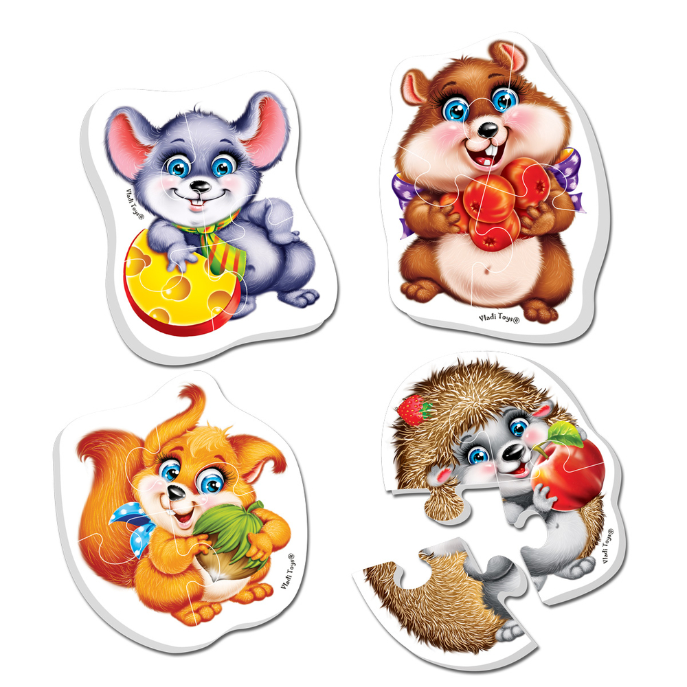 Фото, Відеоогляди бебі пазли «пухнастики» vt1106-89