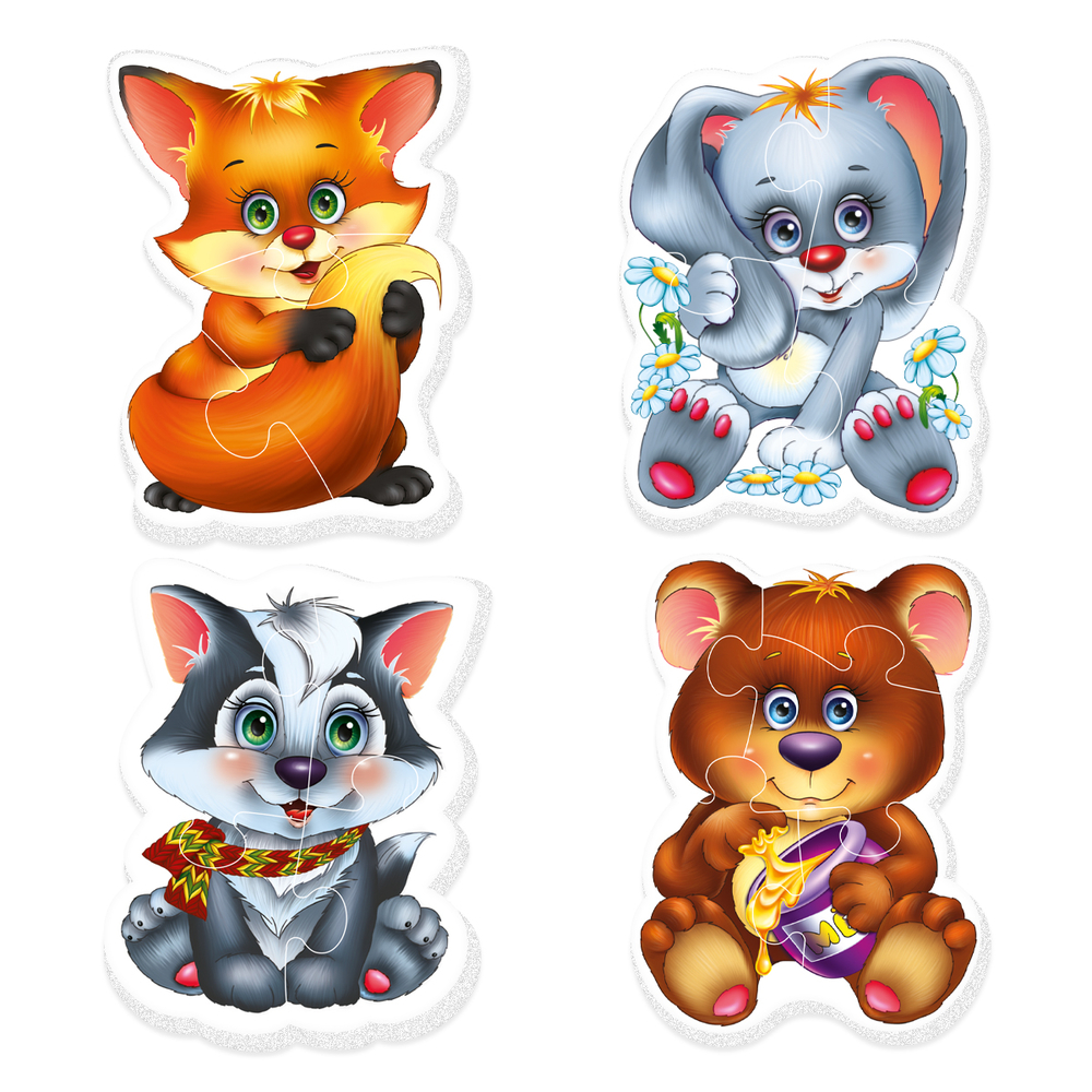 Фото, Відеоогляди бебі пазли «лісові мешканці» vt1106-79