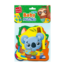 Пазли максі Vladi Toys картонні з грою Малюк Зможе «Тварини. Іграшки» VT1722-23