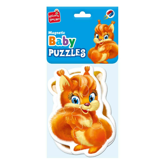 Гра розвиваюча Vladi Toys магнітні бейбі пазли «Пухнастики» VT3208-18