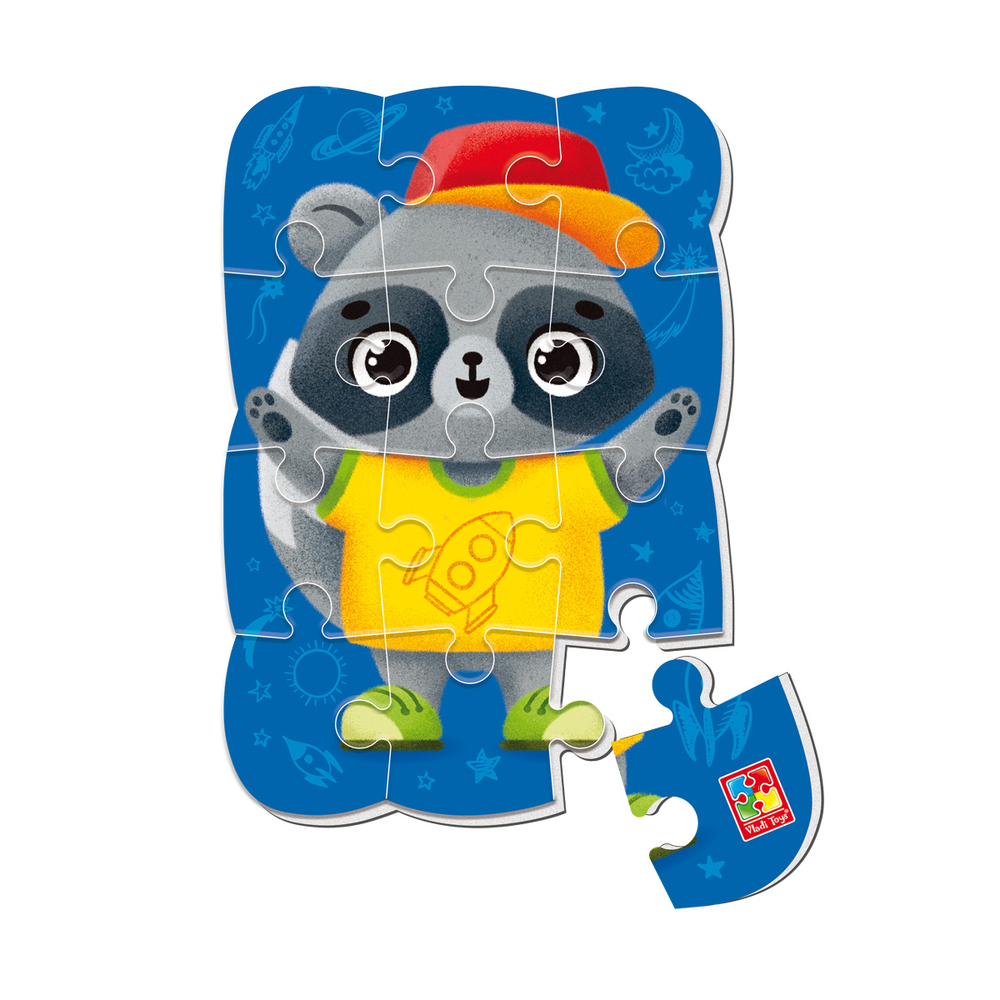 Фото, Відеоогляди гра розвиваюча vladi toys пазли м'які магнітні а5 малюк зможе "єнот" vt3205-91