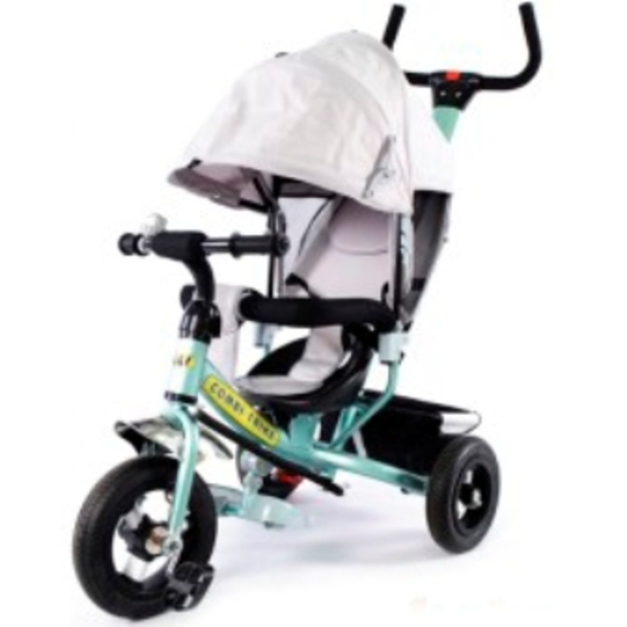 Велосипед триколісний TILLY Combi Trike BT-CT-0015 СІРИЙ с надувными колесами /1/