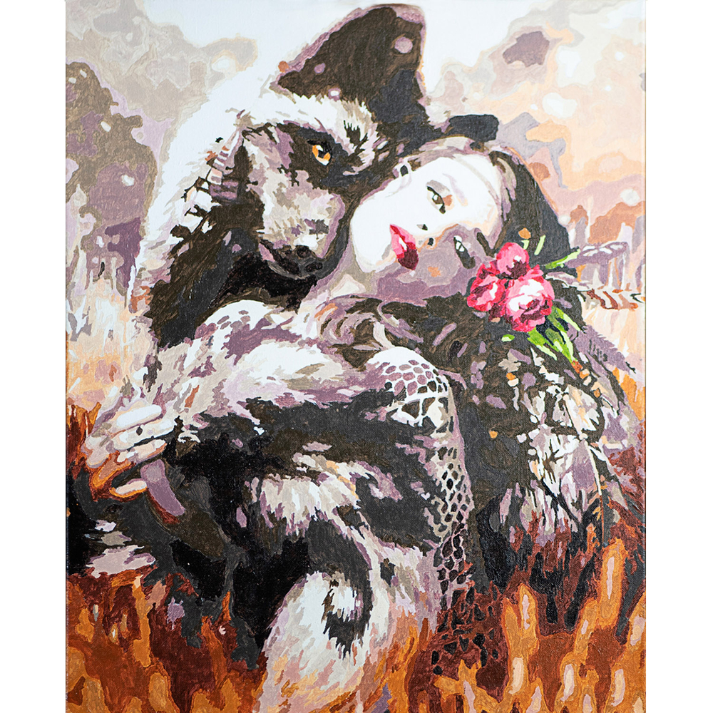 Фото, Видеообзоры картина за номерами strateg преміум таємнича природа з лаком розміром 40х50 см va-3077