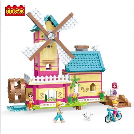 Конструктор COGO Girls 4576 (котедж та млин) 658 деталей