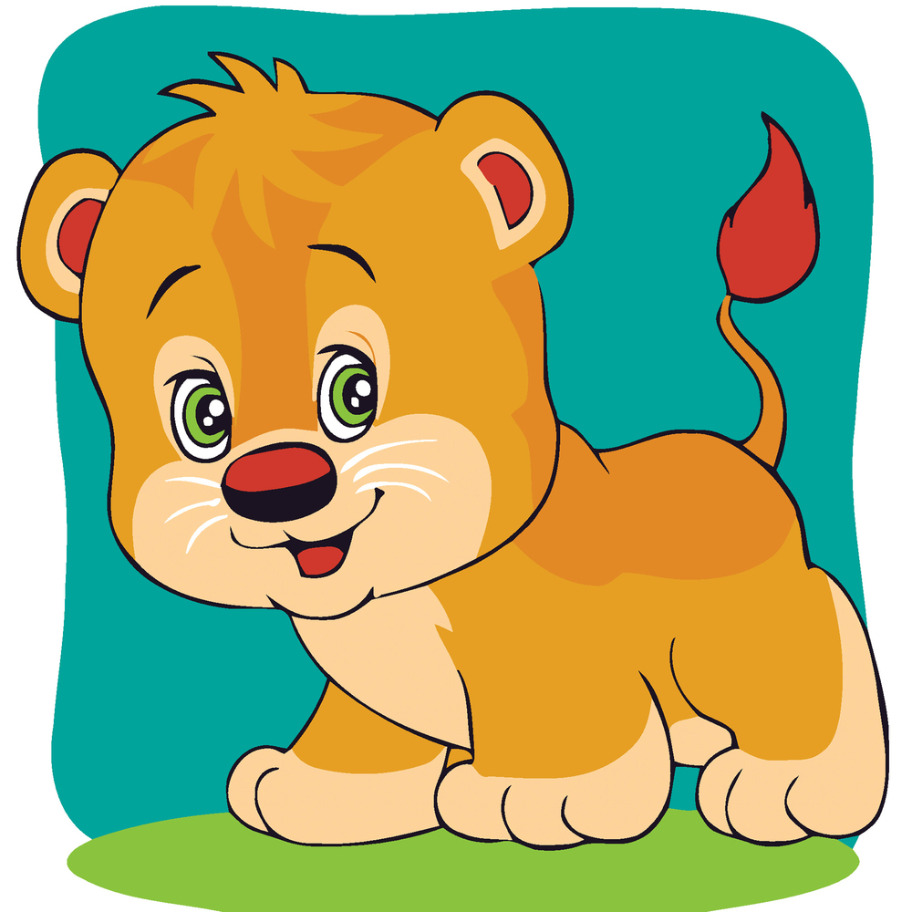 Фото, Видеообзоры картина за номерами strateg маленьке левенятко розміром 20х20 см (hh7054)