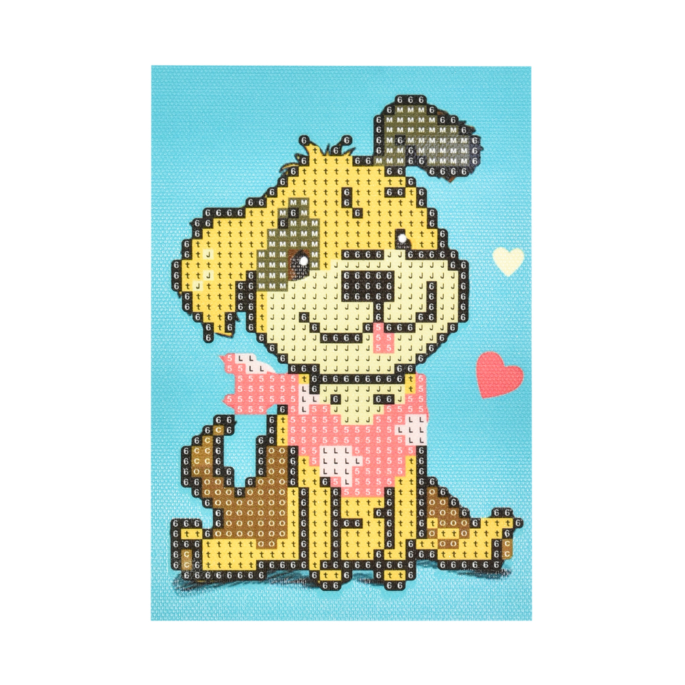 Фото, Відеоогляди алмазна мозаїка strateg преміум мультяшний друг без підрамника розміром 10х15 см (yab21164)