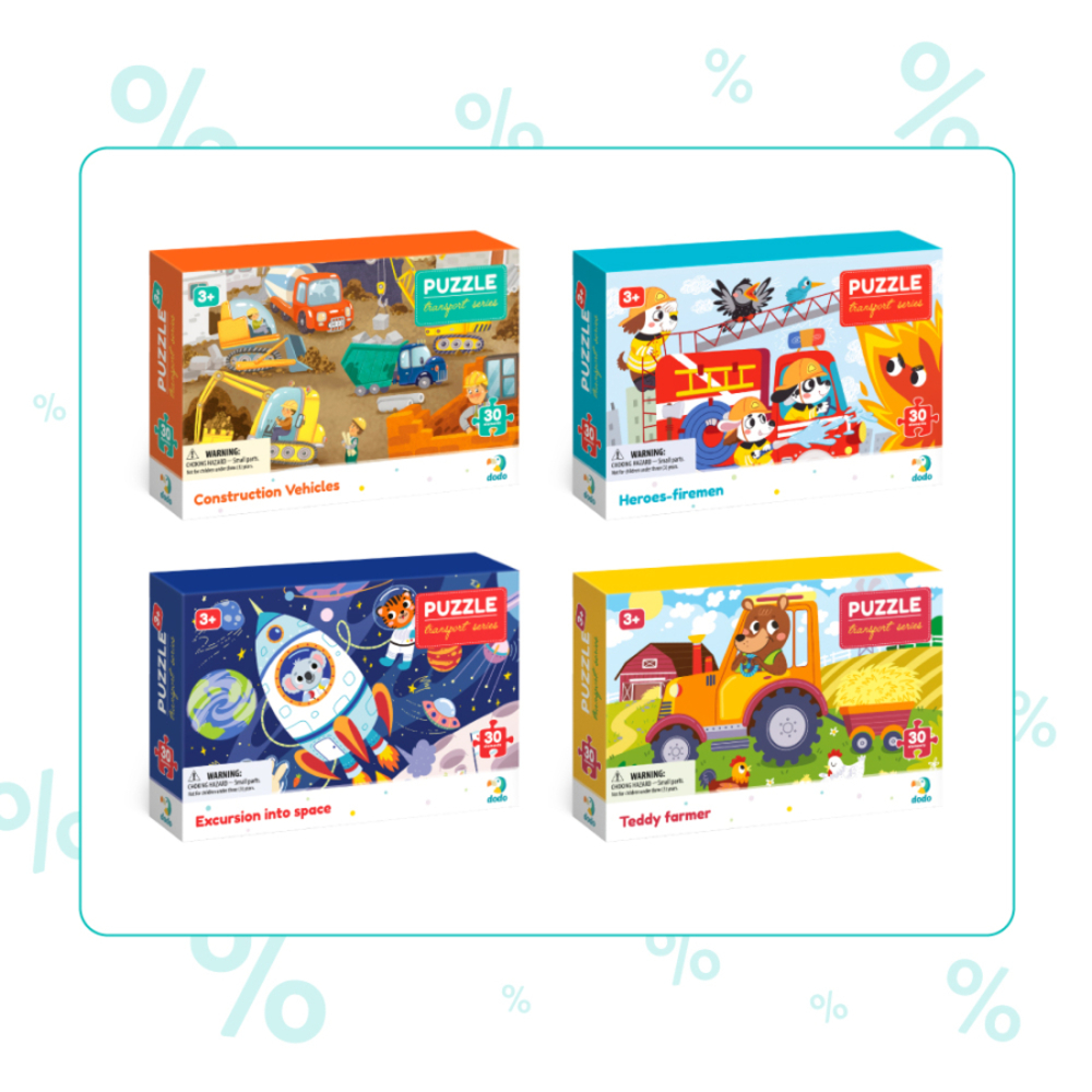 Фото, Відеоогляди набір пазлів dodo транспорт