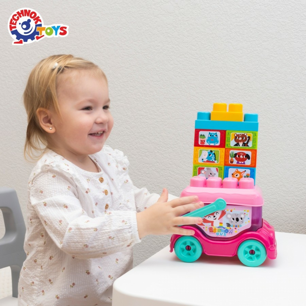 Фото, Видеообзоры іграшка "автобус-конструктор технок", арт.0396