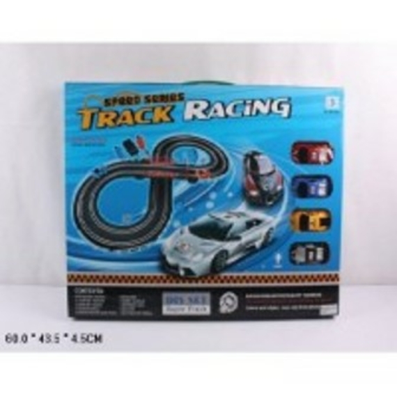 Трек 589-38A (18шт) батар., с машинками, в коробке 60*43,5*4,5см