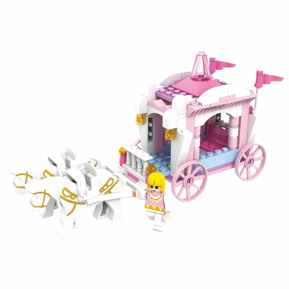 Конструктор COGO Girls 3267, Карета принцеси, 90 деталей