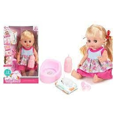 Лялька WZB8809-8 (48) 30см, 12 реплік, закриває очі, горщик, пустушка, в кор