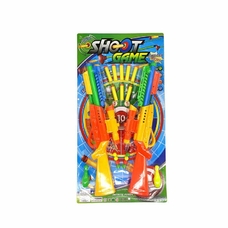 Автомат 200-17 , 2 типа патрон, 8 шариков, 8 мягких патрон  на присосці, на листі