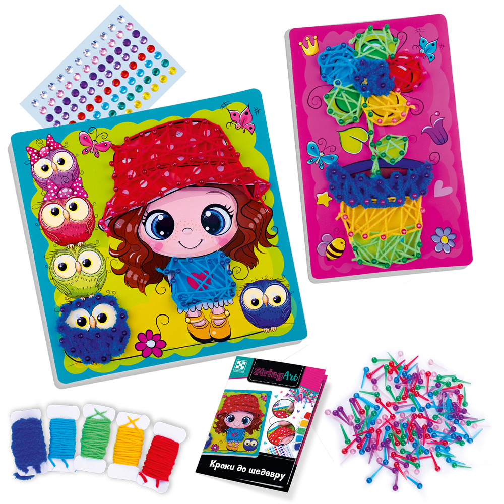 Фото, Відеоогляди набір для творчості vladi toys cтрінг арт. сонячна прогулянка.vt4501-20