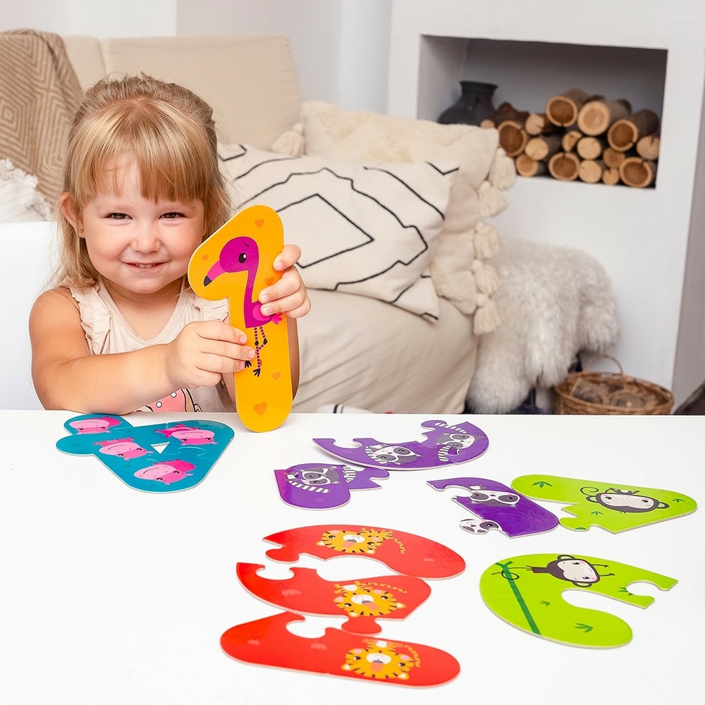 Фото, Відеоогляди максі пазли «fisher-price. мої перші цифри» vt1711-07