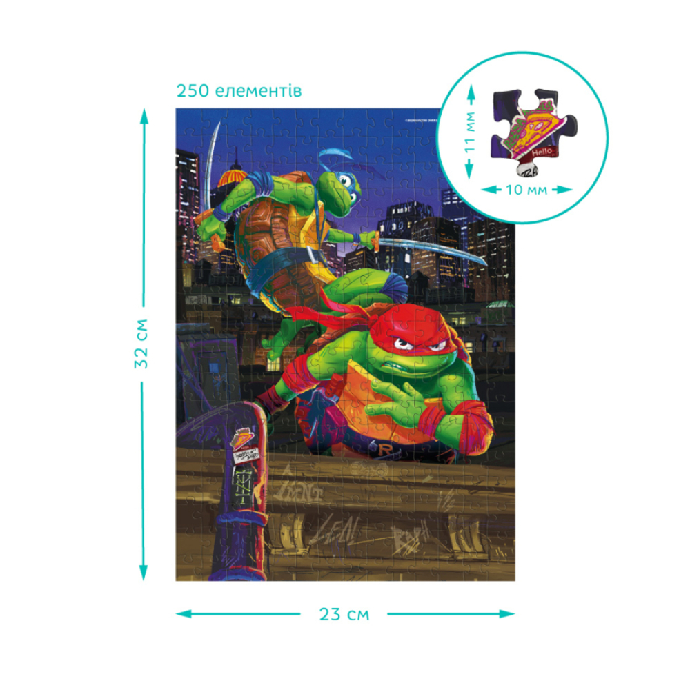 Фото, Відеоогляди набір пазлів dodo medium-s tmnt