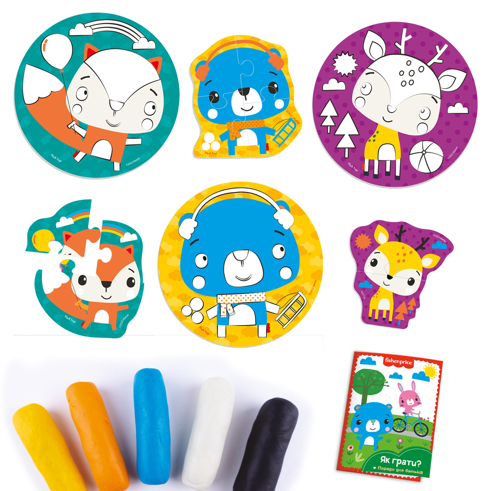 Фото, Відеоогляди набір для творчості з екотістом fisher price «лісові друзі» vt4502-04