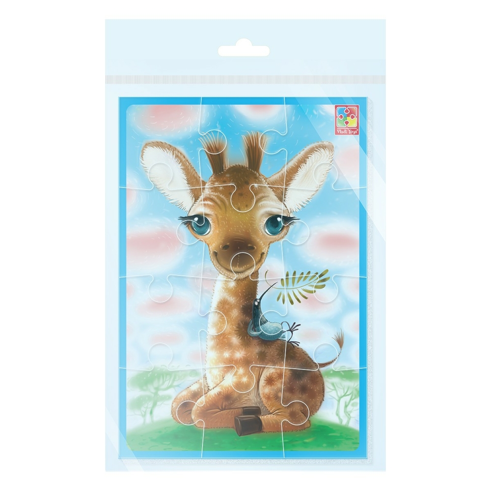 Фото, Видеообзоры гра розвиваюча vladi toys м'які пазли а5 малюк зможе "жираф"