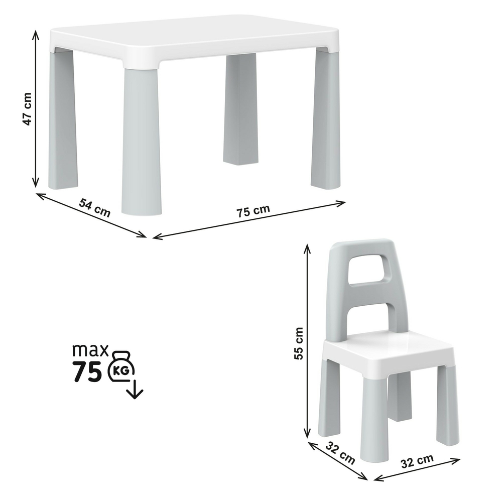Фото, Відеоогляди дитячий стіл з двома стільцями техноk, арт.0150