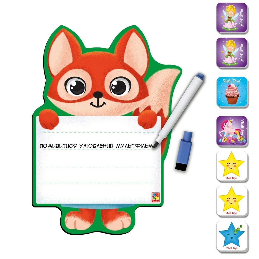 Фото, Видеообзоры магнітна дошка «лисиця» vt3601-21