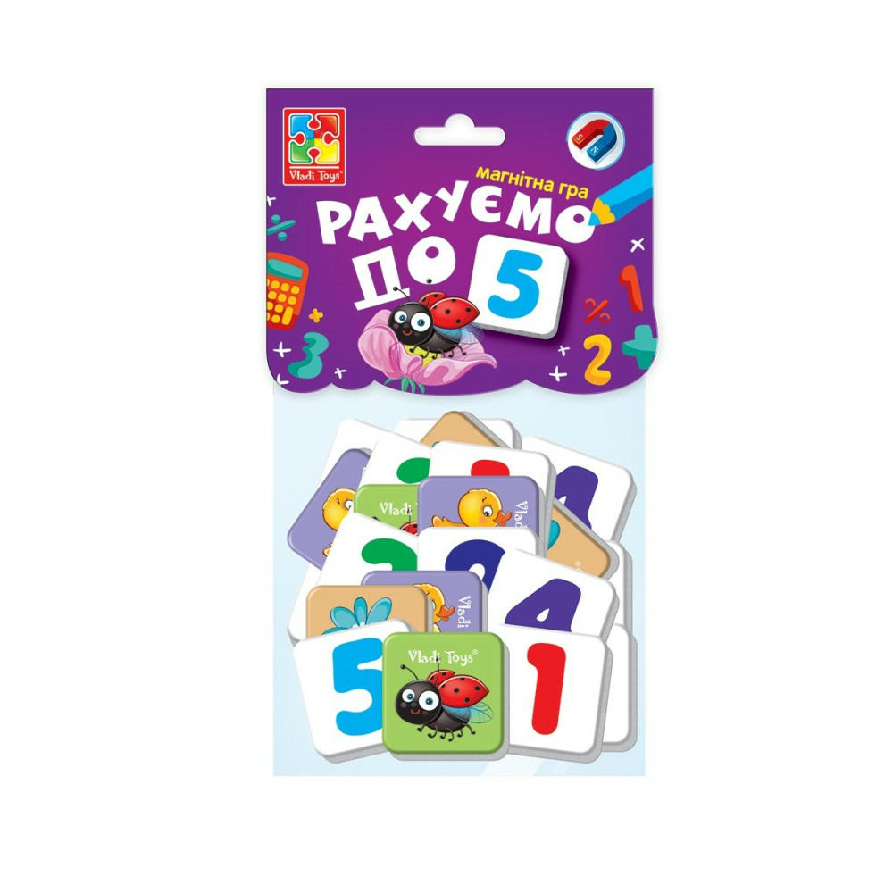 Фото, Видеообзоры гра магнітна «рахуємо до 5» vt5900-03