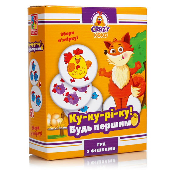 Відгуки  гра настільна vladi toys розважальна crazy koko «ку-ку-рі-ку!» vt8025-08