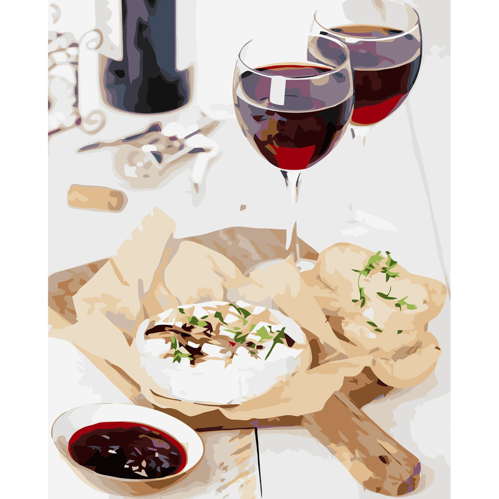 Фото, Видеообзоры картина за номерами strateg преміум вечеря п'ятниці 2 з лаком розміром 40х50 см va-3633