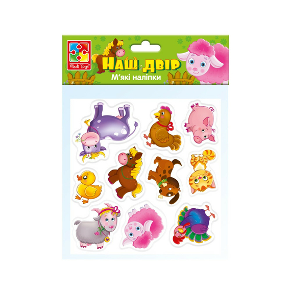 Набір для творчості м'які наліпки «Наш двір» Vladi Toys VT4210-11