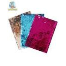 Блокнот А5 кліт з паєтками 117828