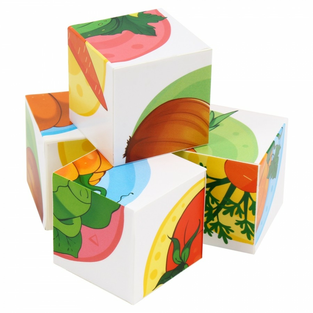 Фото, Видеообзоры іграшка кубики "овочі технок", арт.1349