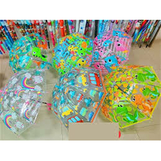 Парасолька С66360 (60) 6 видів, прозорий купол, д=74см, свисток