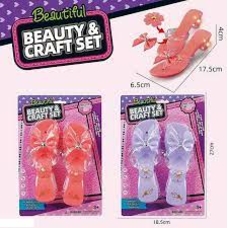 Туфлі 55998-57А (192/2) 2 кольори, світло, знімний декор, на листі