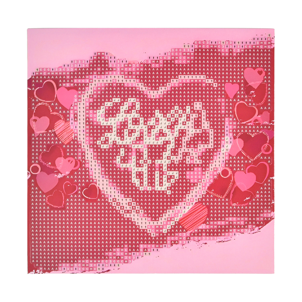 Фото, Видеообзоры алмазна мозаїка strateg преміум повітряна атмосфера кохання на паперовій основі розміром 18х18 см (jub14418)