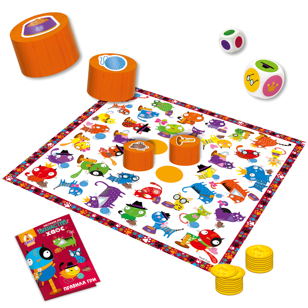 Фото, Відеоогляди гра настільна vladi toys розважальна. пухнастий хаос. vt8055-32