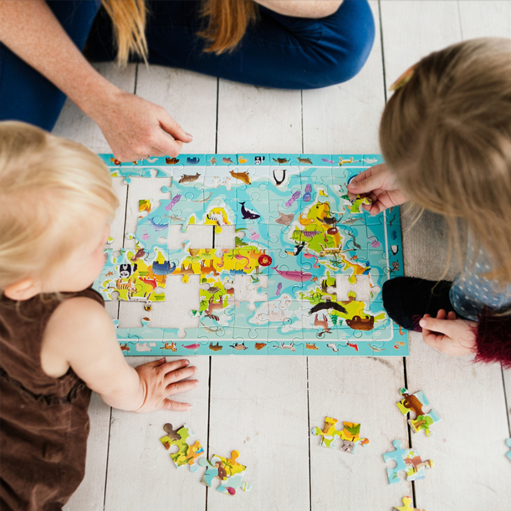 Фото, Відеоогляди пазл обсерваційний dodo мапа світу тваринки