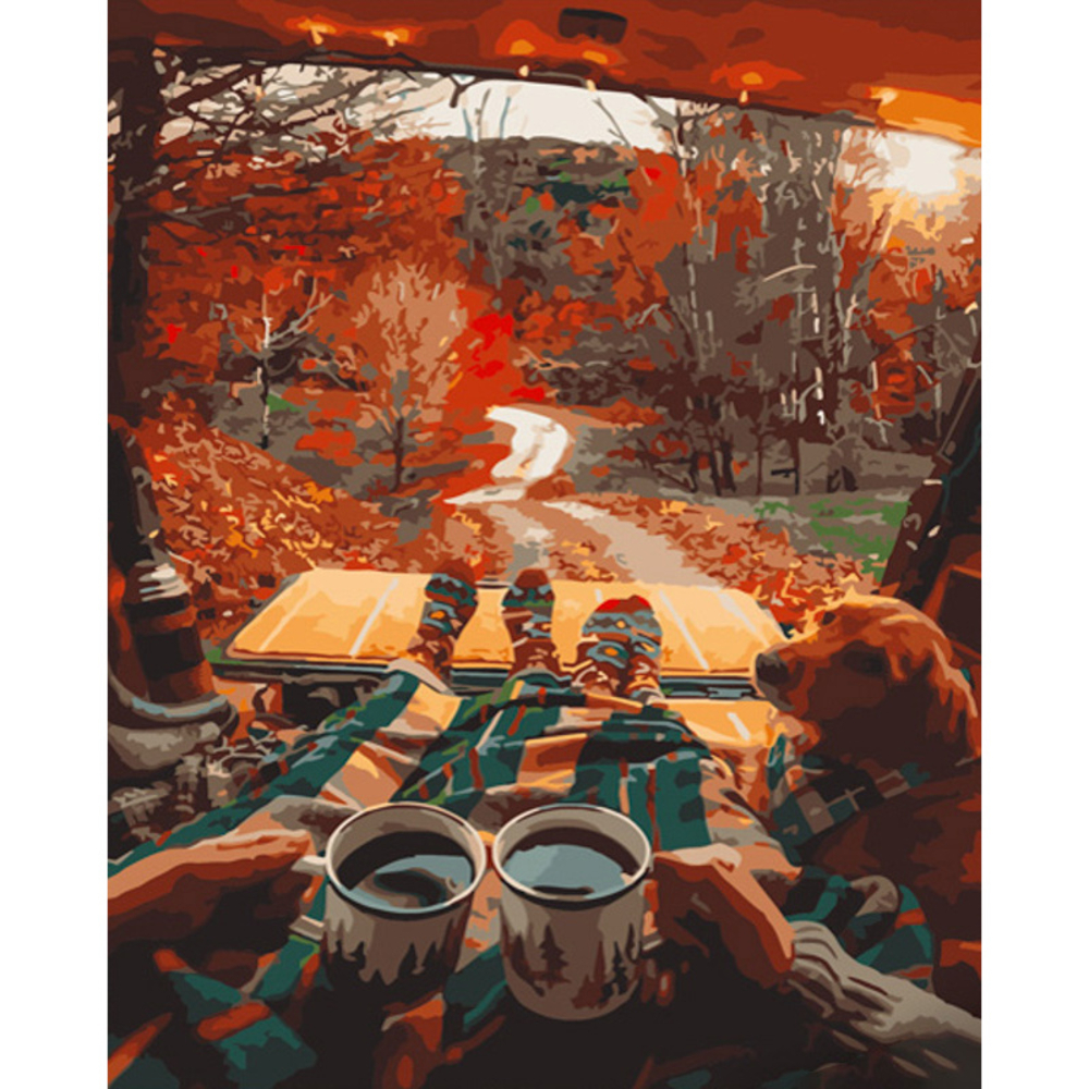 Фото, Відеоогляди картина за номерами strateg преміум осіння атмосфера розміром 40х50 см (gs638)