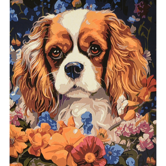 Картина за номерами Strateg ПРЕМІУМ Ласка і природа з лаком та рівнем розміром 40х50 см (VA-4647)