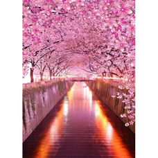 Алмазна мозаїка Strateg ПРЕМІУМ Цвітіння сакури без підрамника розміром 30х40 см  (JSDF78050)