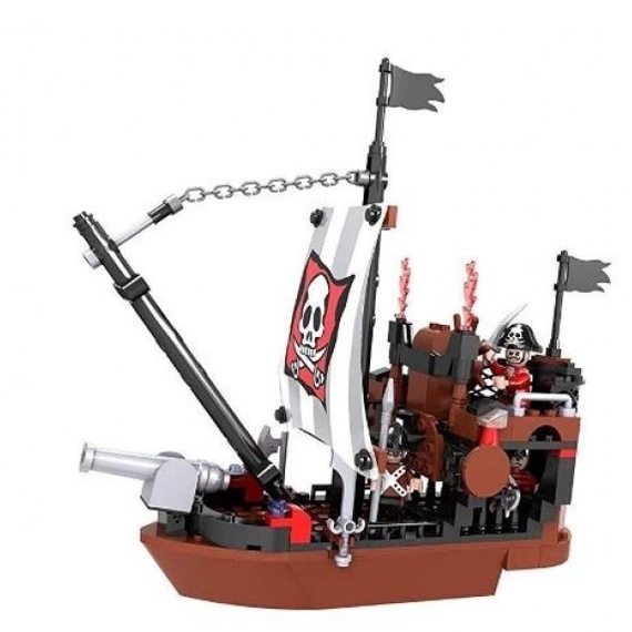 Конструктор дитячий Піратський корабель COGO 3118, Sea Rover ,167 деталей, для хлопчиків