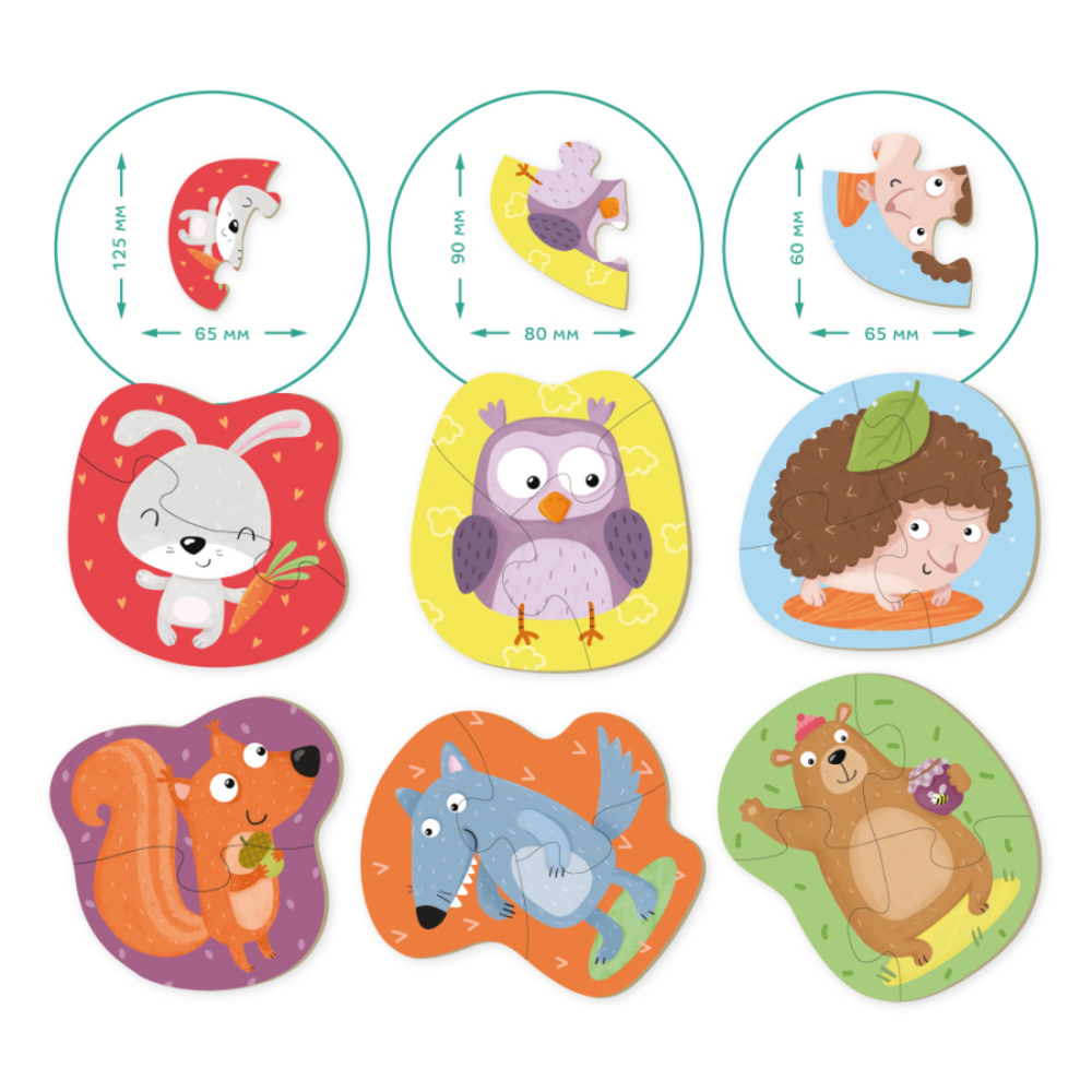 Фото, Відеоогляди пазл dodo лісові тварини