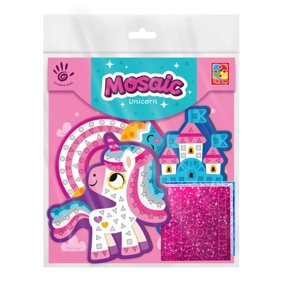 Набір для творчості м'яка мозаїка «Єдиноріг» Vladi Toys VT4511-08