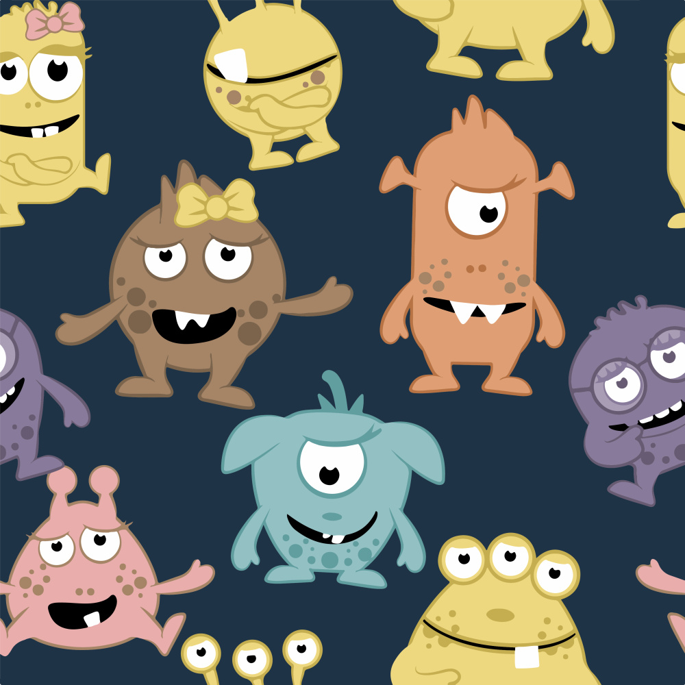 Фото, Видеообзоры картина за номерами strateg преміум забавні монстрики з лаком та з рівнем розміром 30х30 см (es-0822)