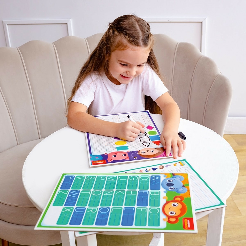 Фото, Видеообзоры дошка-тренажер «фігури та форми» vt5010-27