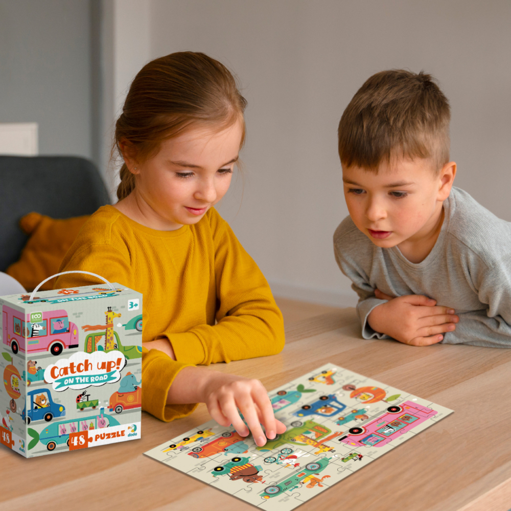 Фото, Видеообзоры пазл dodo наздоганяй! на дорозі